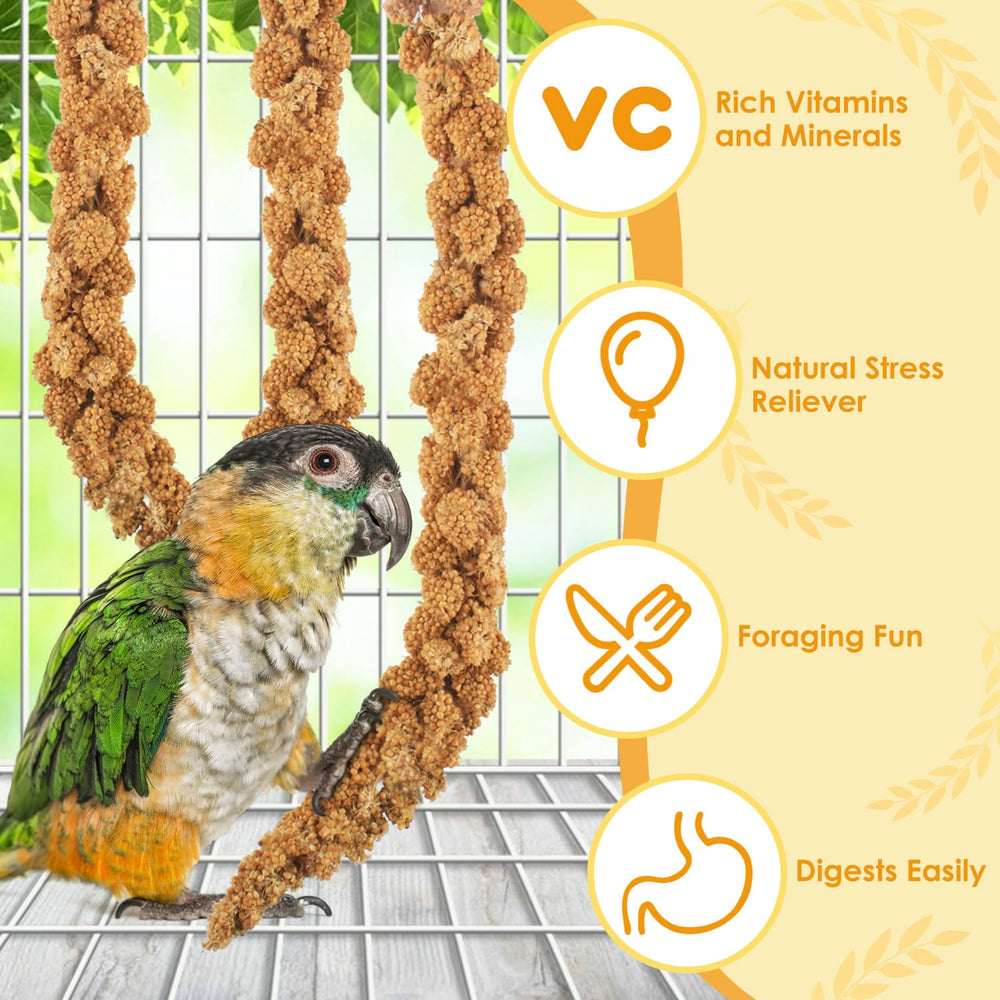 KATUMO mijo rociado para aves, nutrientes esenciales para plumaje saludable