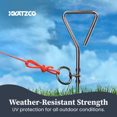 Katzco estaca resistente al agua para cualquier clima.