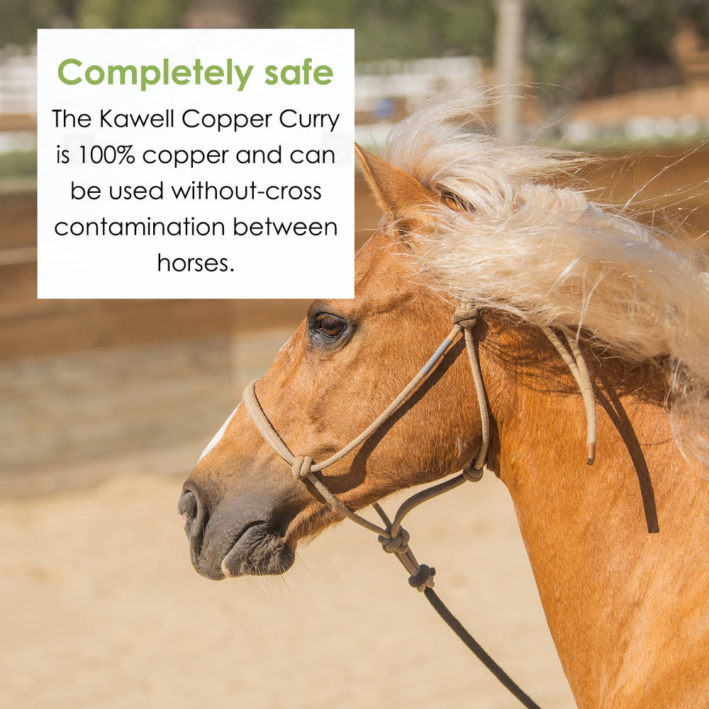 Cepillo Kawell USA curry cobre higiene que reduce la transferencia entre caballos