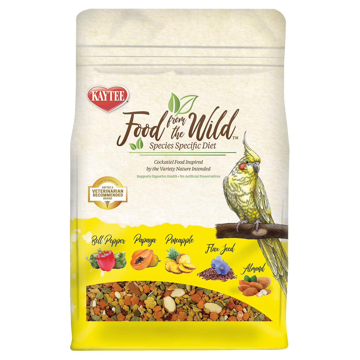 Kaytee Alimento Salvaje para aves, mezcla para forraje que fomenta enriquecimiento natural.