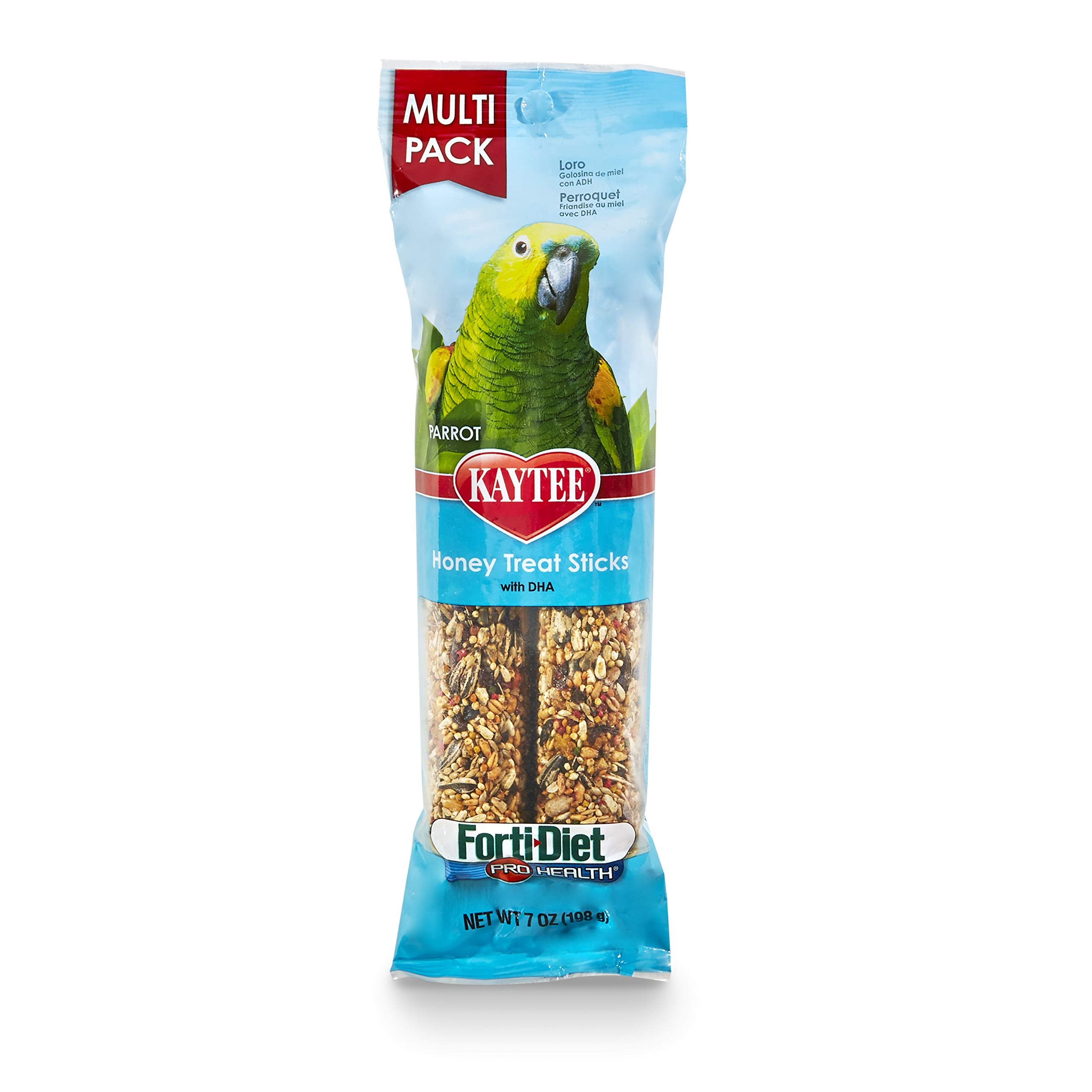 Kaytee Bastón de tratamiento sabor miel para loro, snack sabroso que añade variedad a la alimentación.
