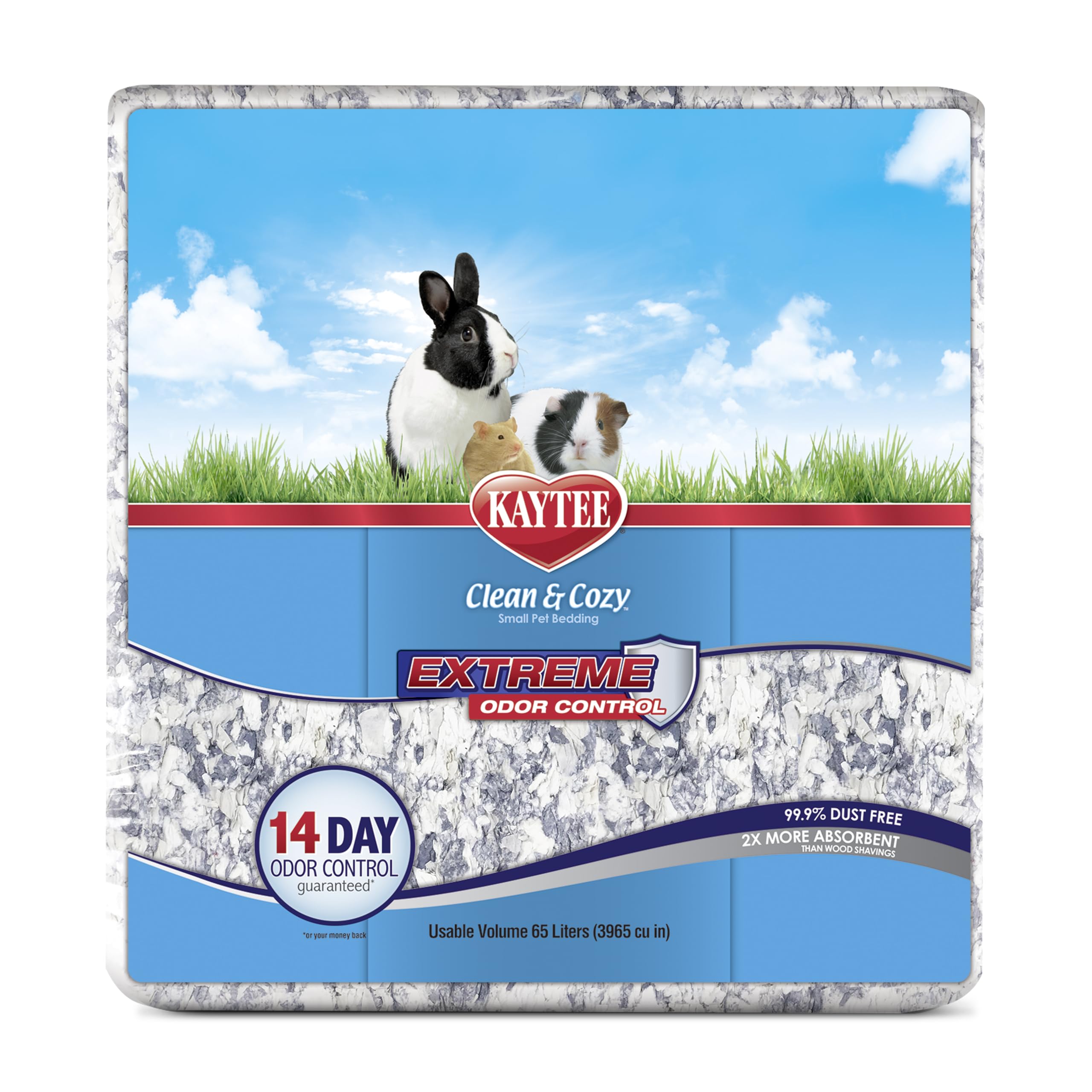 Kaytee Clean & Cozy controla el olor por 14 días en el hábitat.