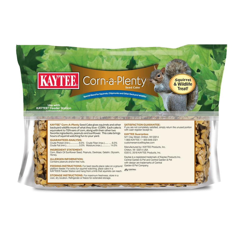 Kaytee Corn-A-Plenty Cake bloque duradero para fauna silvestre.