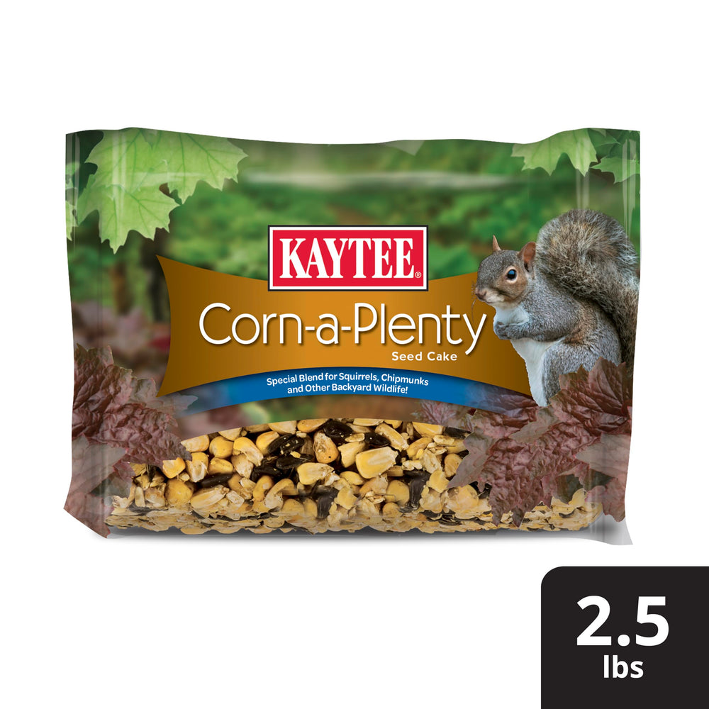 Kaytee Corn-A-Plenty Cake seguridad y calidad en alimentación de fauna.