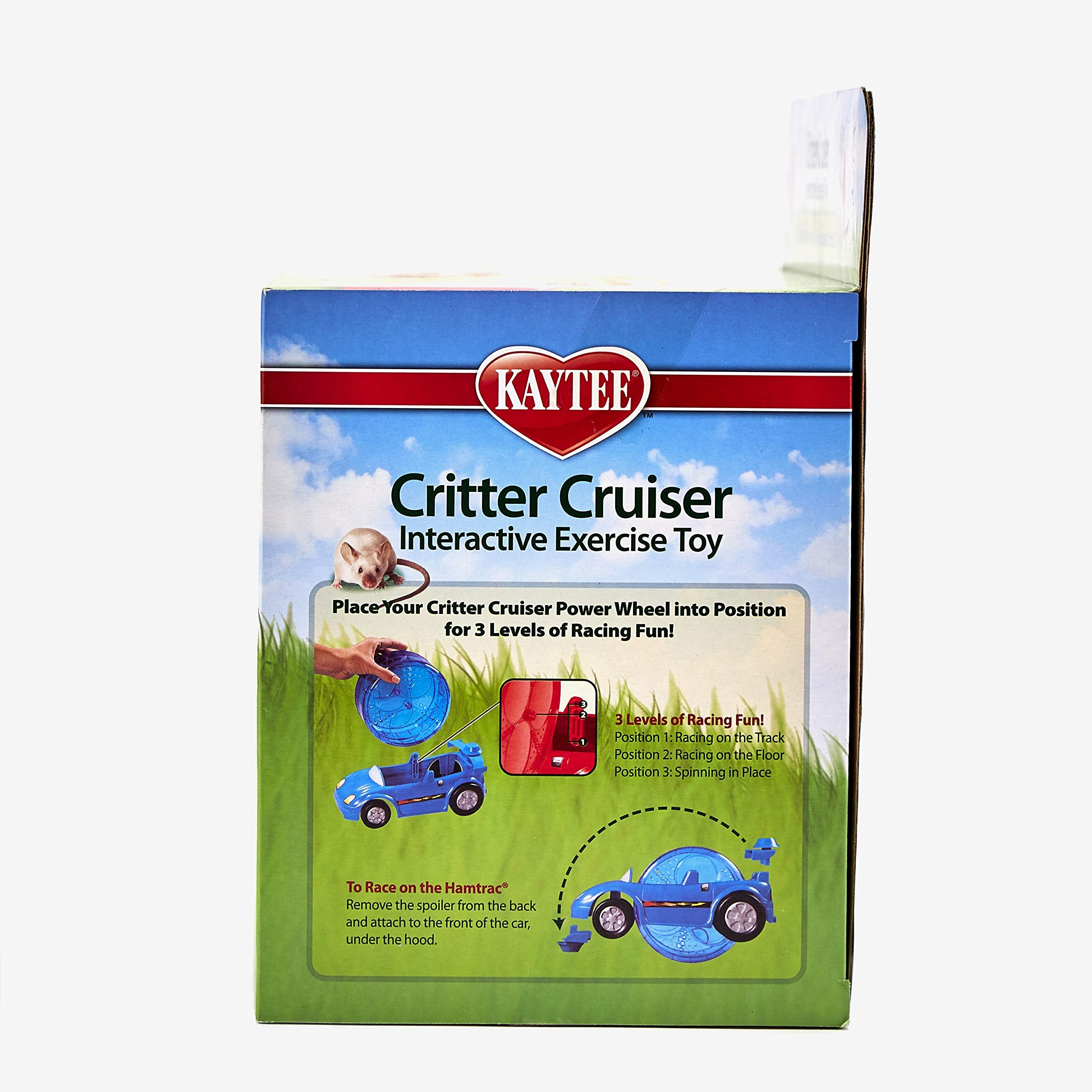 Kaytee Critter Cruiser sobre Hamtrac para rodaje suave.