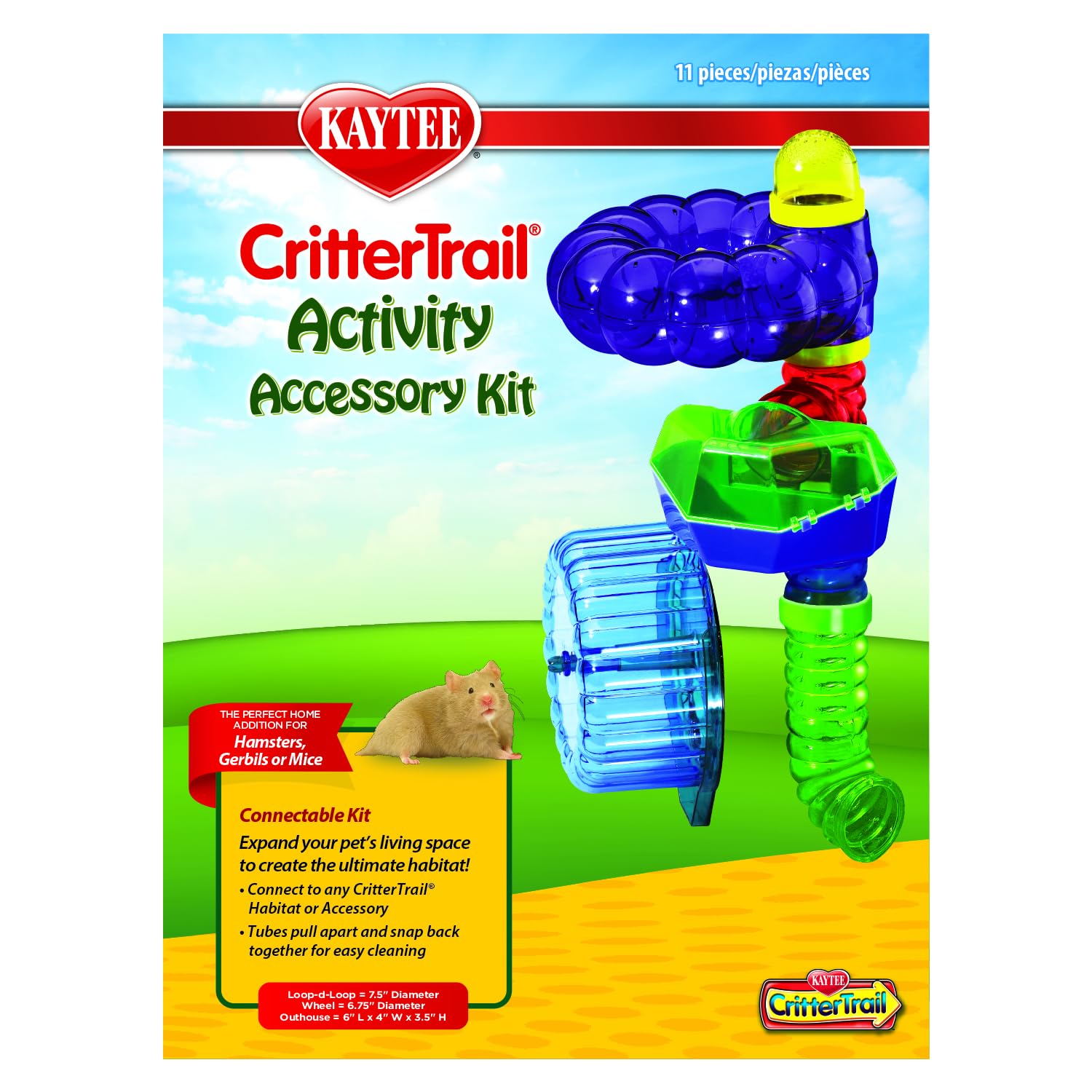 Kaytee CritterTrail: tubos Fun-nel para ampliar el espacio de juego de tu roedor.