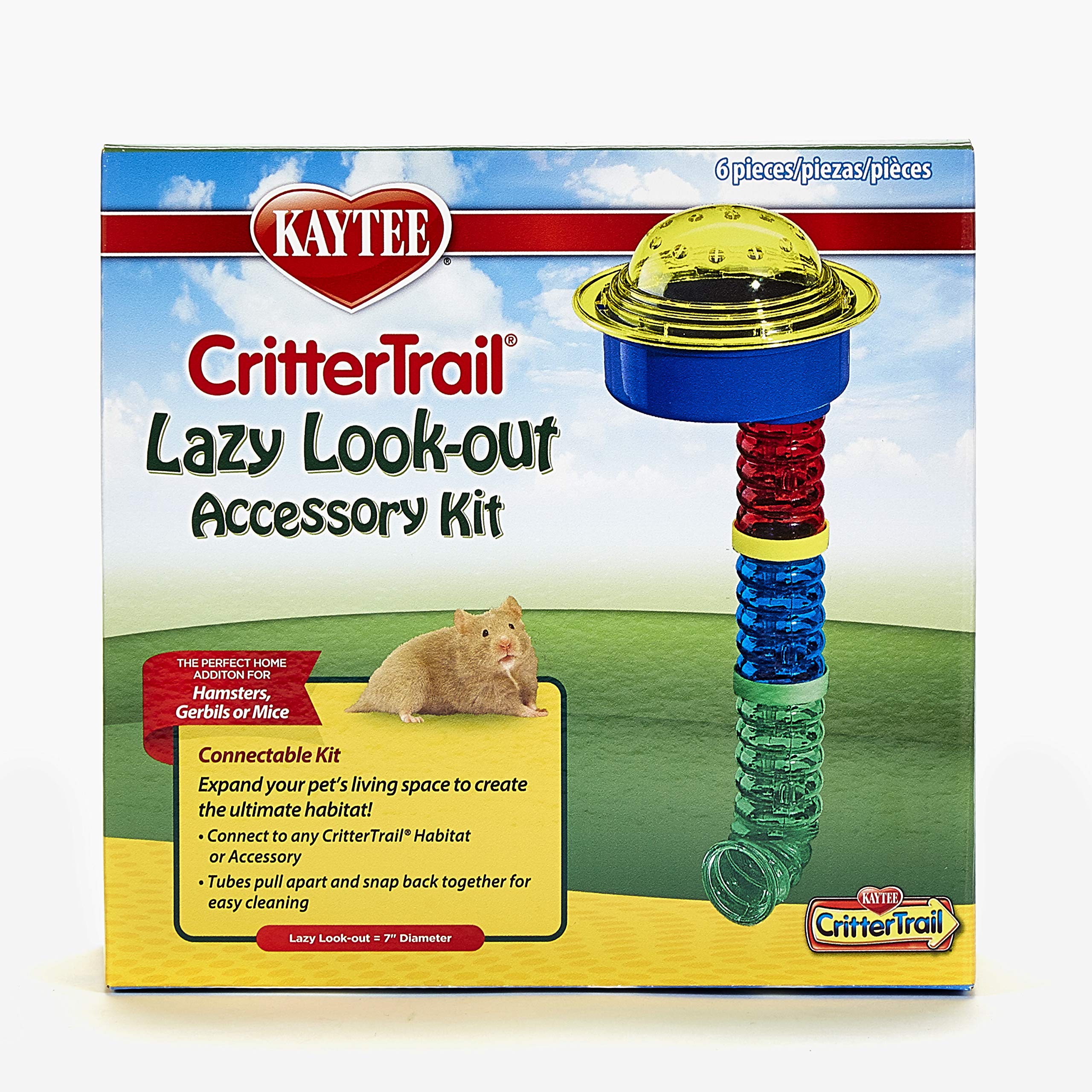 Kaytee CritterTrail Fun-nels, tubos variados para ampliar el hábitat.