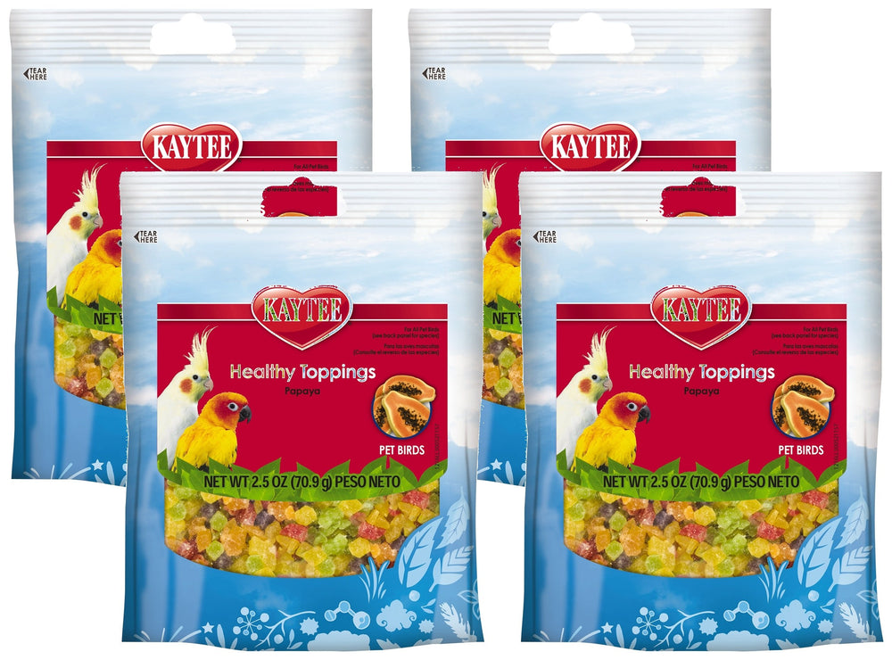 Kaytee Fiesta: Aditivos de Fruta Real para Aves, paquete de 4, variedad para enriquecer su dieta