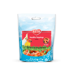 Kaytee Fiesta Papaya Pedacitos para aves, ideales para entrenamiento y recompensa.
