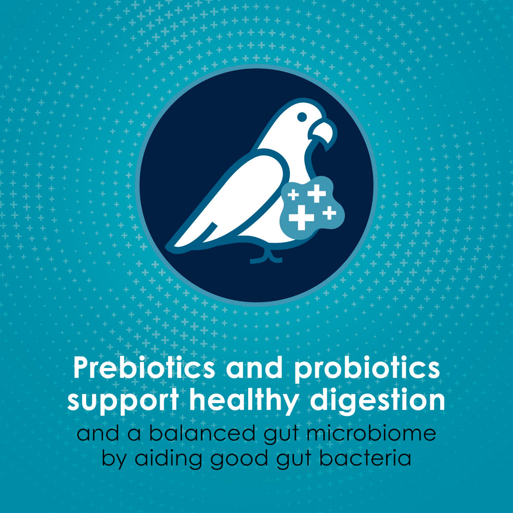 Kaytee Forti-Diet Pro Health, antioxidantes para apoyo inmunitario y salud general.