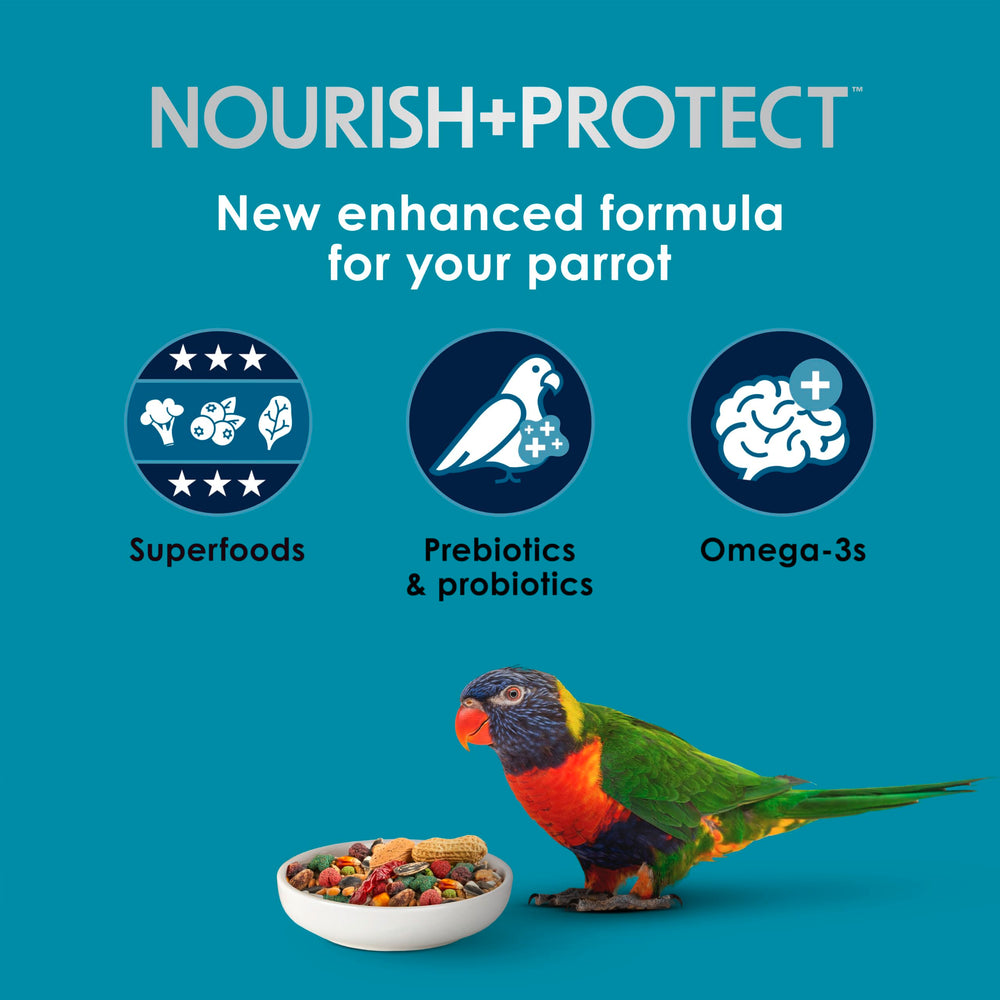 Kaytee Forti-Diet Pro Health, mezcla de frutas y nueces para sabor variado.