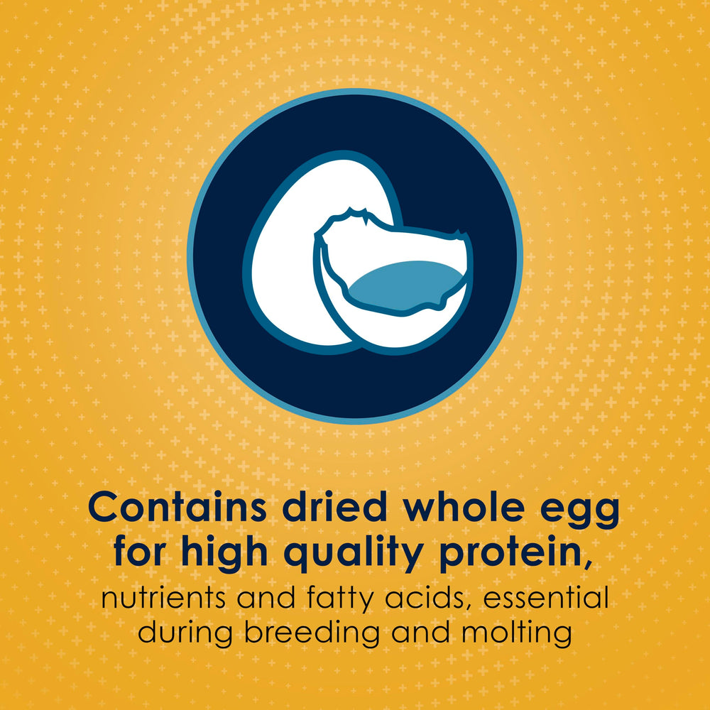 Kaytee Forti-Diet Pro Health Egg-Cite, plumas brillantes y piel saludable