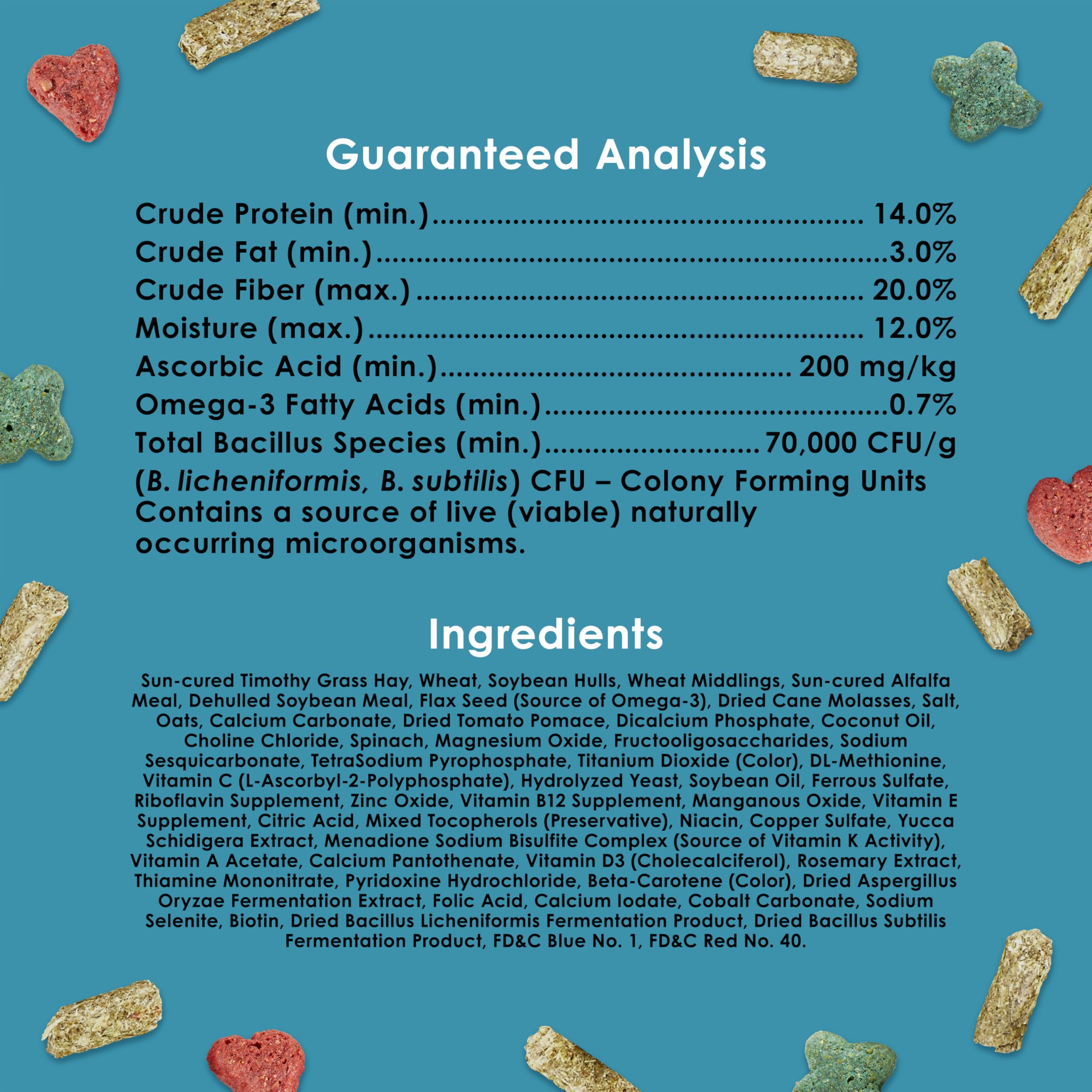 Cobaya en jaula con Kaytee Forti-Diet Pro Health Nourish+Protect, alimentación fiable.