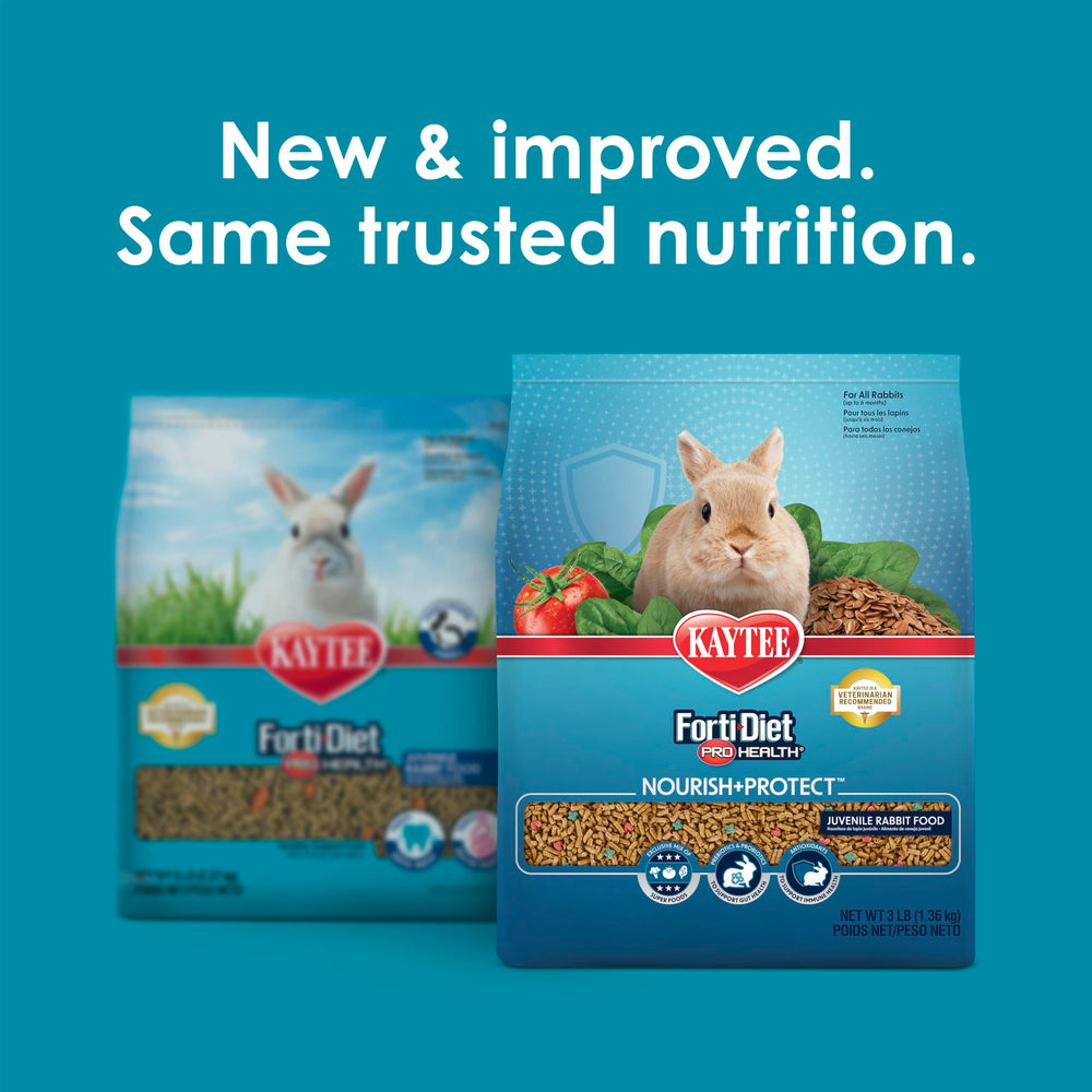 Kaytee Forti-Diet Pro Health pellets crujientes para promover la masticación dental.