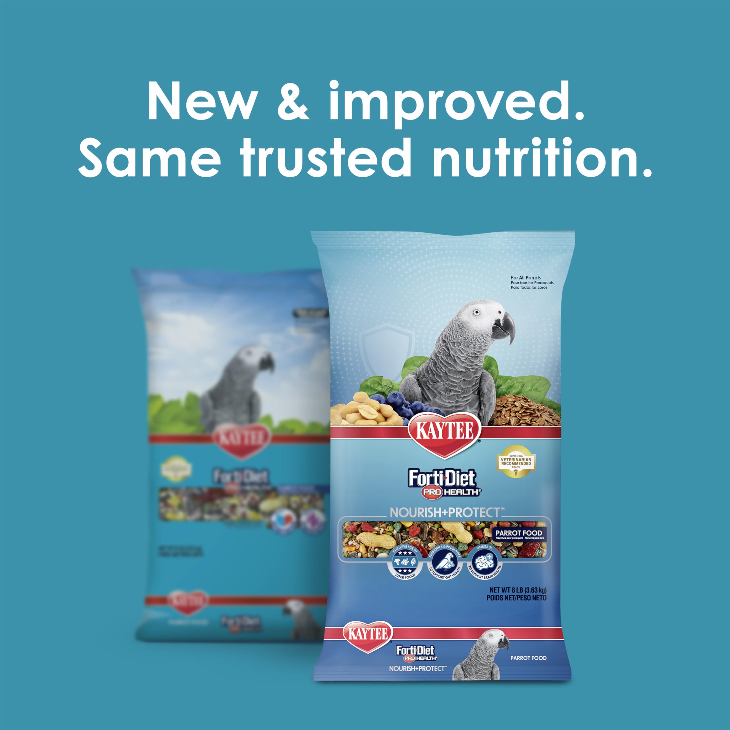 Kaytee Forti-Diet Pro Health, textura crujiente para masticación placentera.