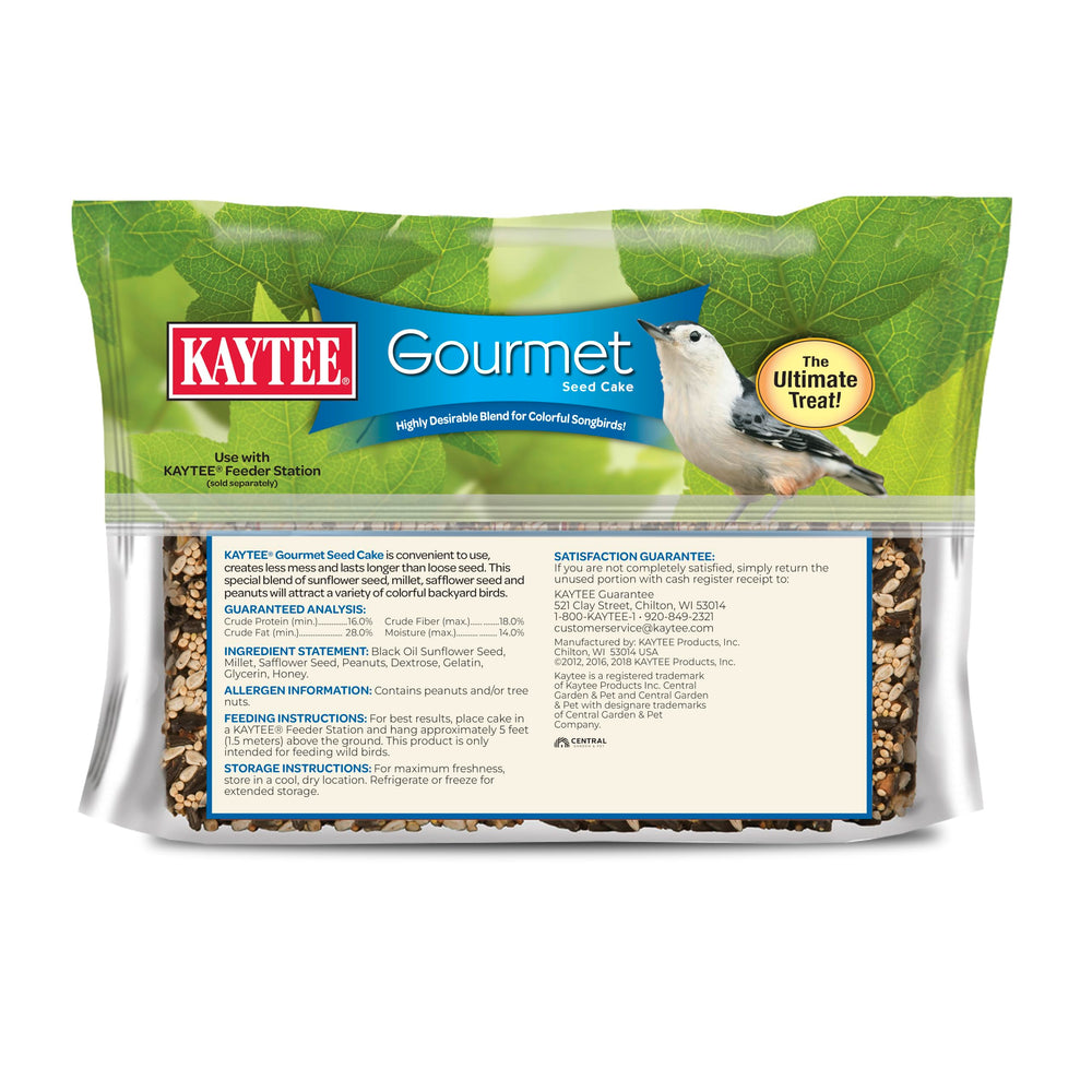 Kaytee Gourmet Seed Cake para aves silvestres: facilidad de uso en comederos