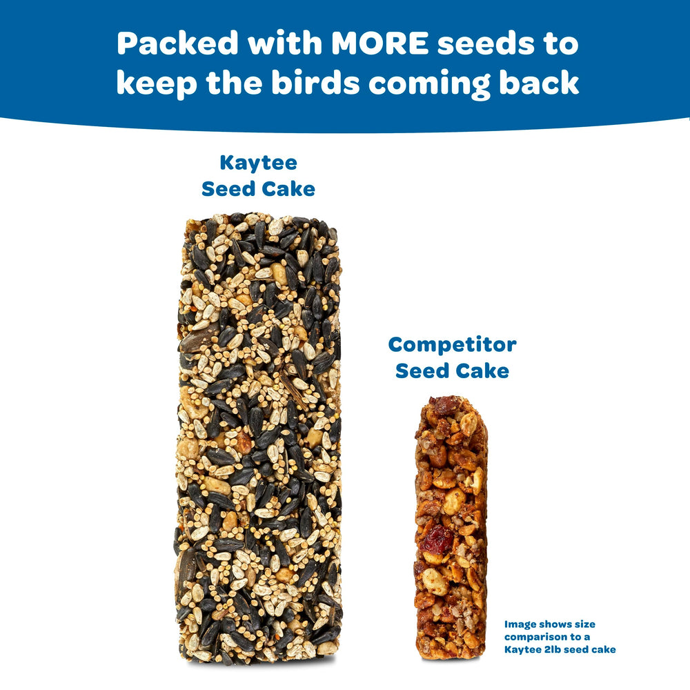 Kaytee Gourmet Seed Cake para carpinteros: alimentación concentrada que reduce desorden