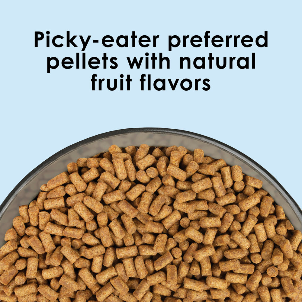 Kaytee Nutri Soft granulos-fruta para cacatúas, sabor natural y nutrientes para plumaje.