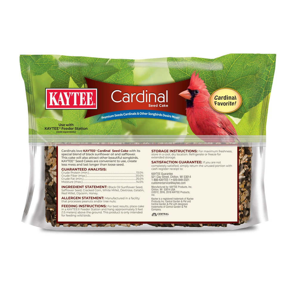 Kaytee Pastel de Semillas Cardinales: mayor durabilidad y ahorro en alimentación.
