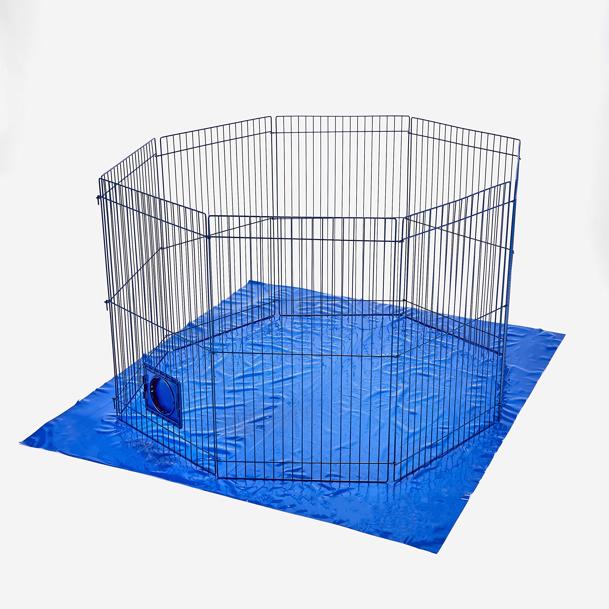 Kaytee Pet-N-Playpen montaje rápido y guardado sencillo.
