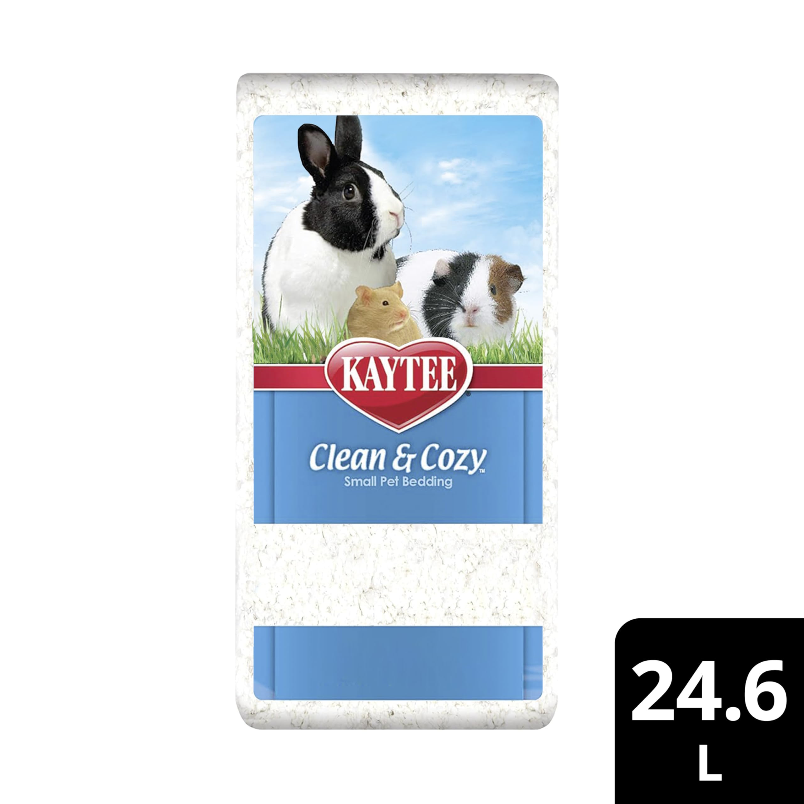 Kaytee Clean & Cozy: presentación de 24,6 litros para uso prolongado en jaulas.