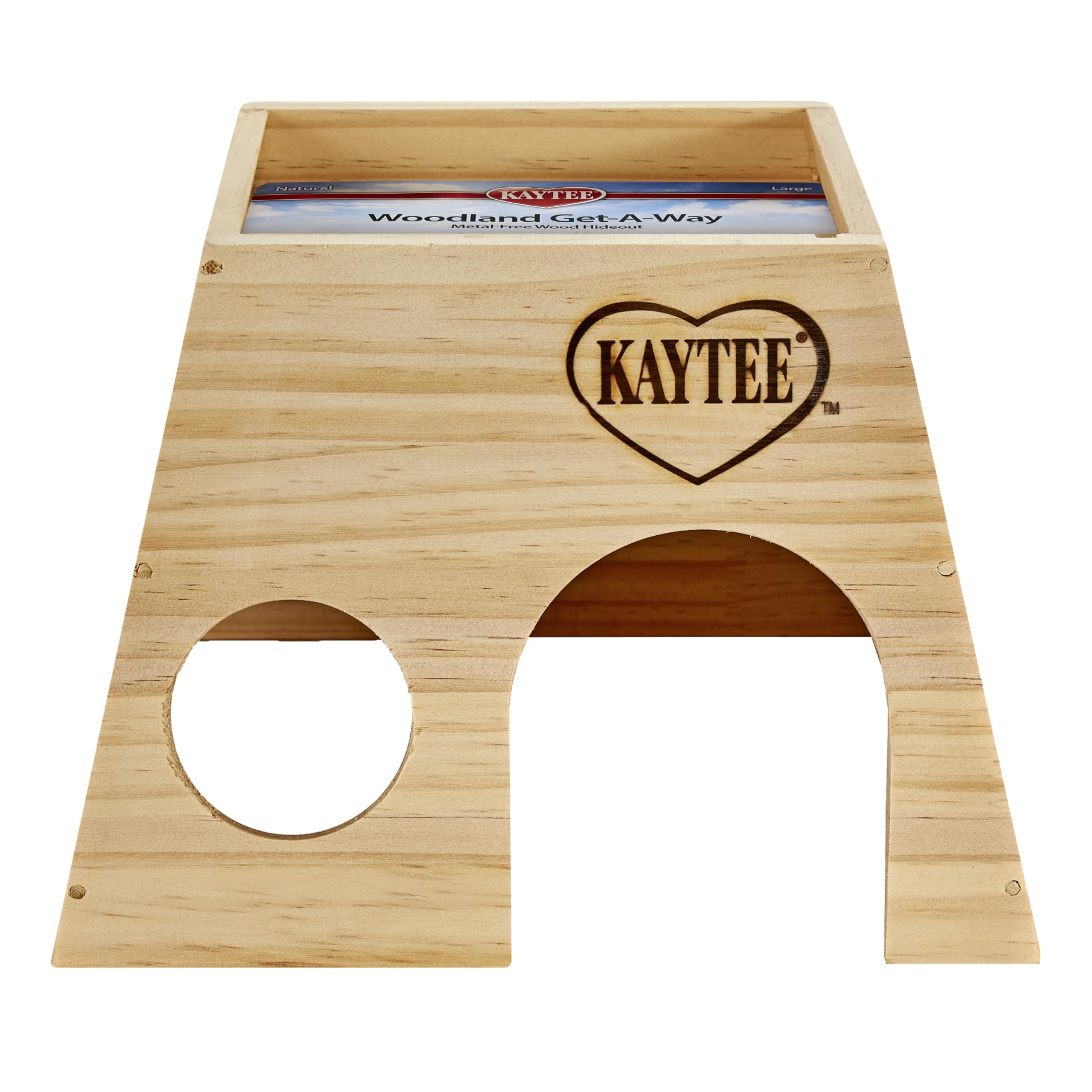 Kaytee Refugio Bosque Grande, vista exterior, refugio natural para mascotas pequeñas