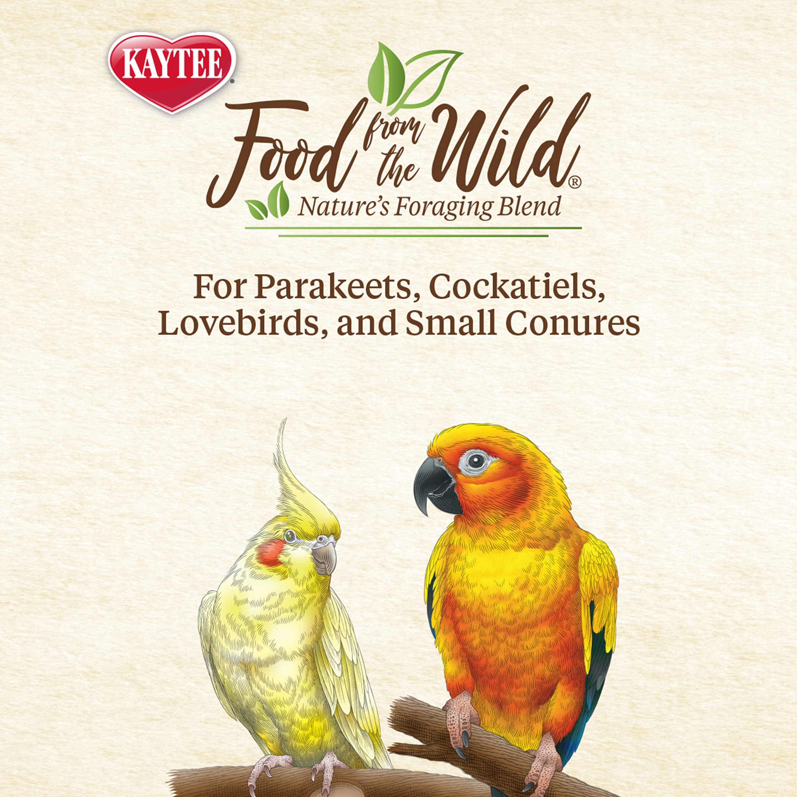 Kaytee Snack Natural del Hábitat: mezcla para aves pequeñas.
