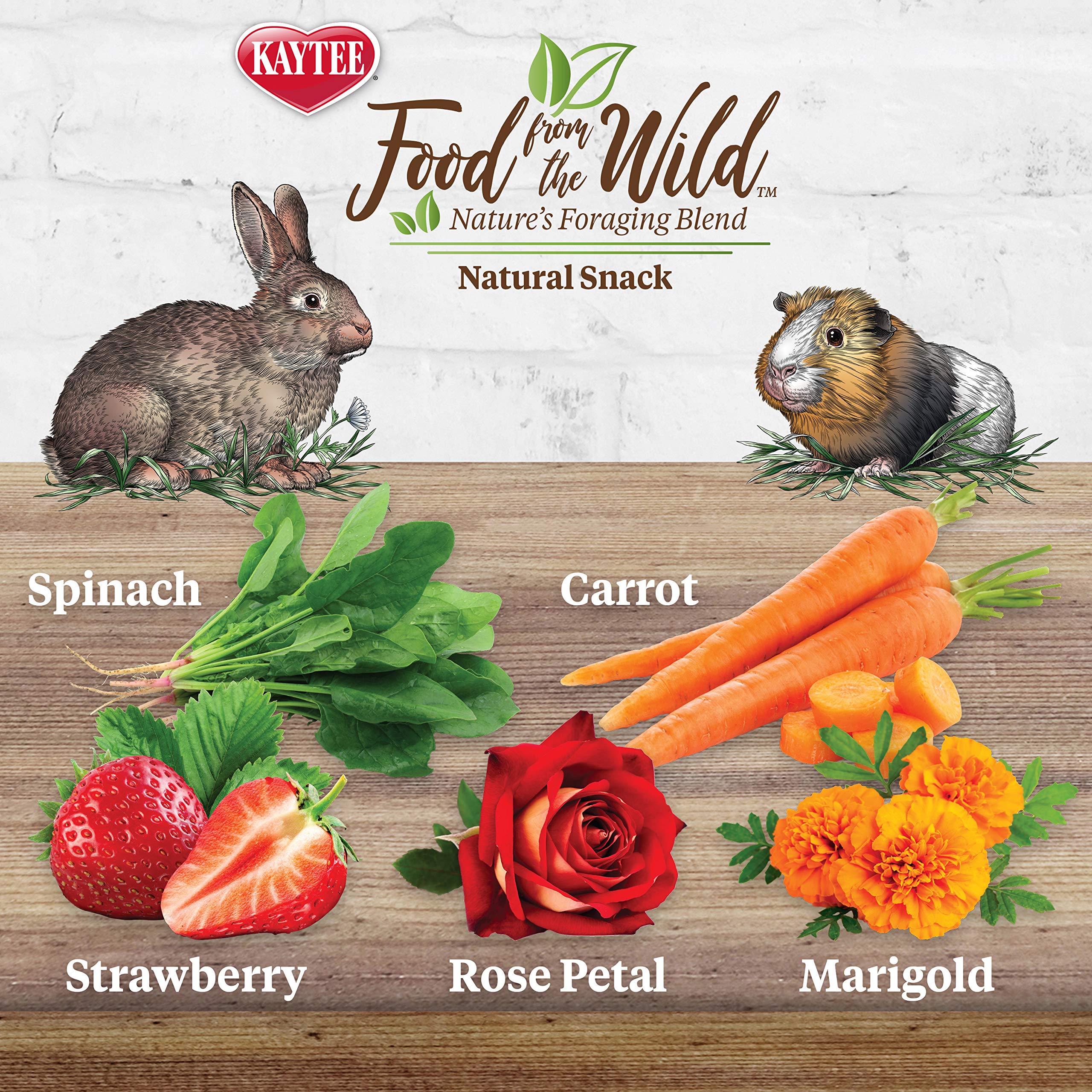 Kaytee snack salvaje natural con ingredientes reales para roedores curiosos