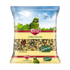 Kaytee Supreme Loro: mezcla natural en cuenco para nutrición equilibrada de aves