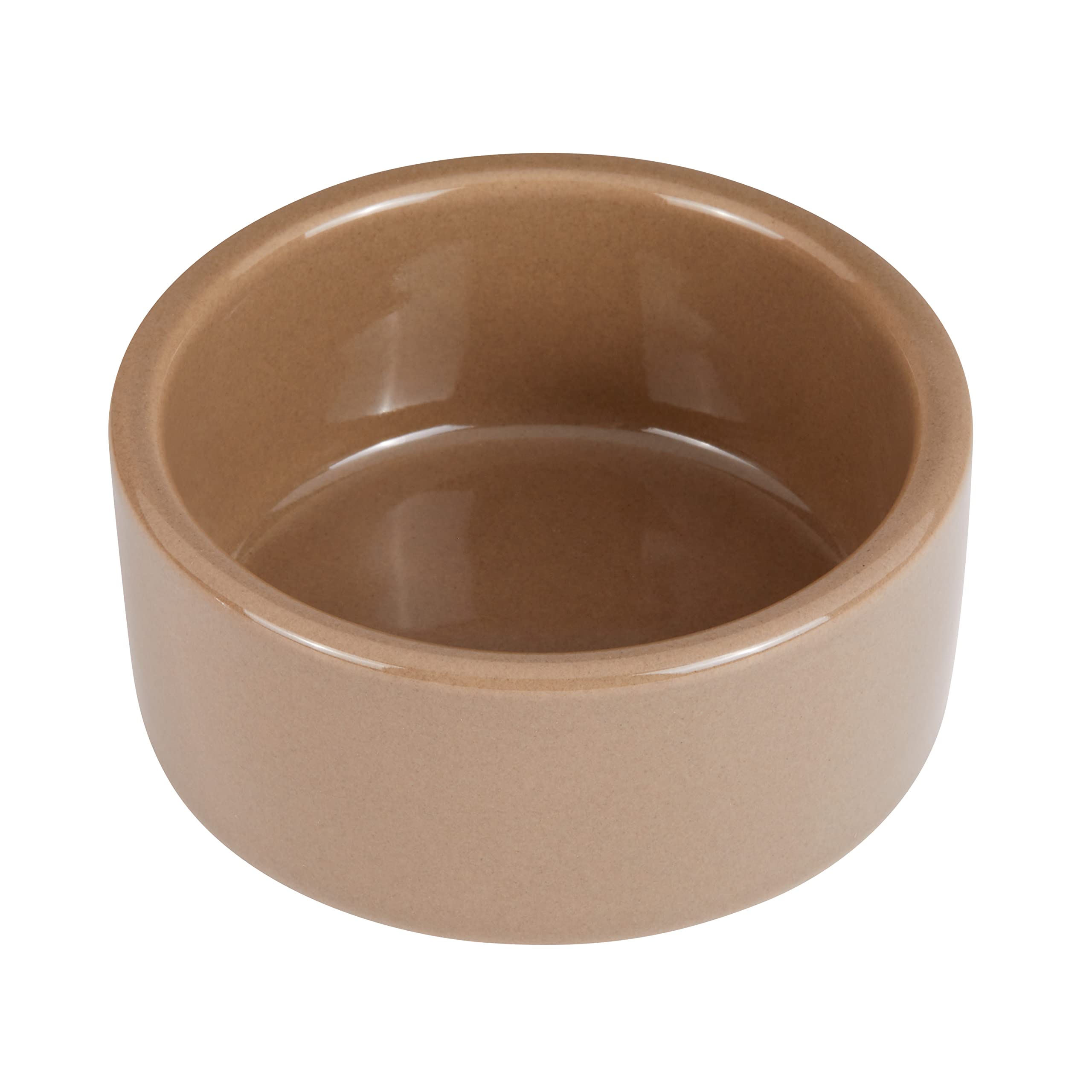 Kaytee tazón cerámico para hamster marrón de piedra, 3 pulgadas, estable para comer.