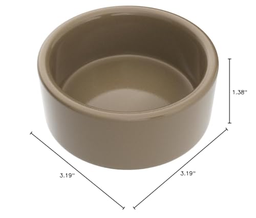 Kaytee tazón para hamster marrón, higiénico y seguro para comidas limpias.