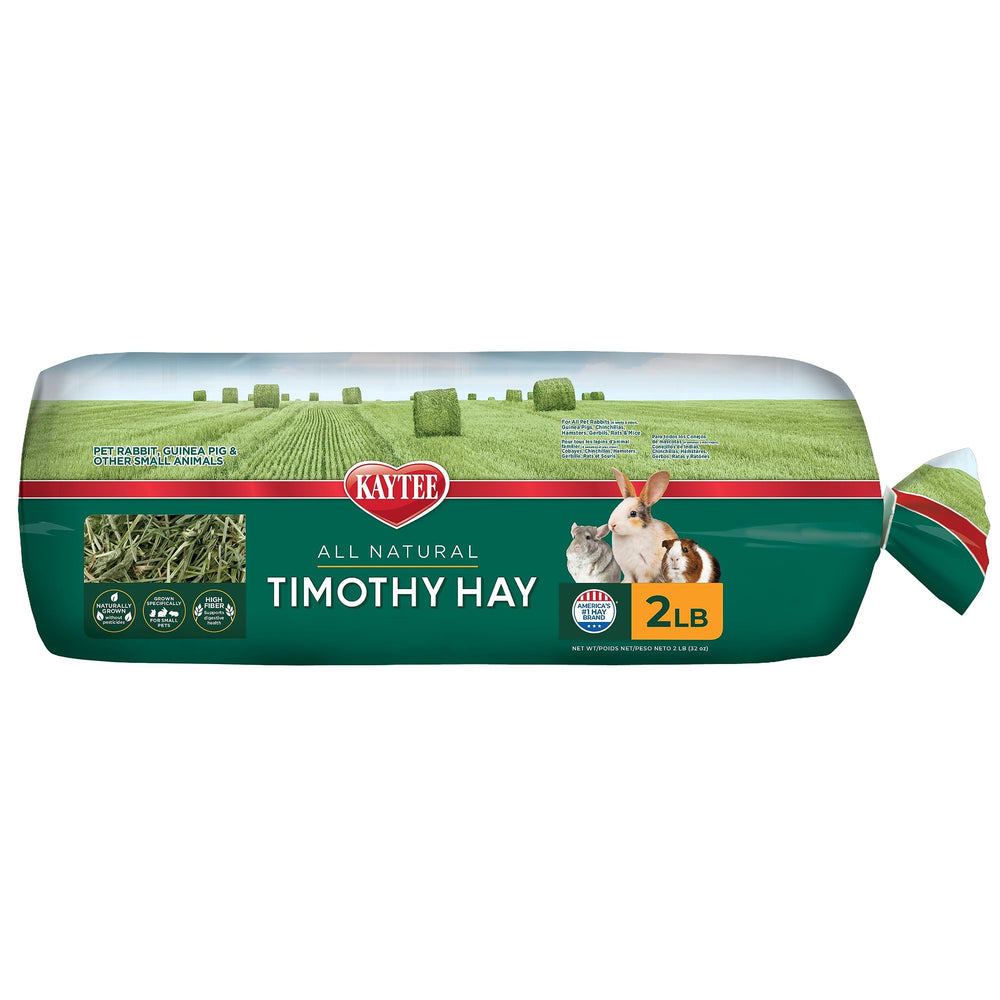Kaytee Timothy Hay con fibras largas para masticación natural de mascotas
