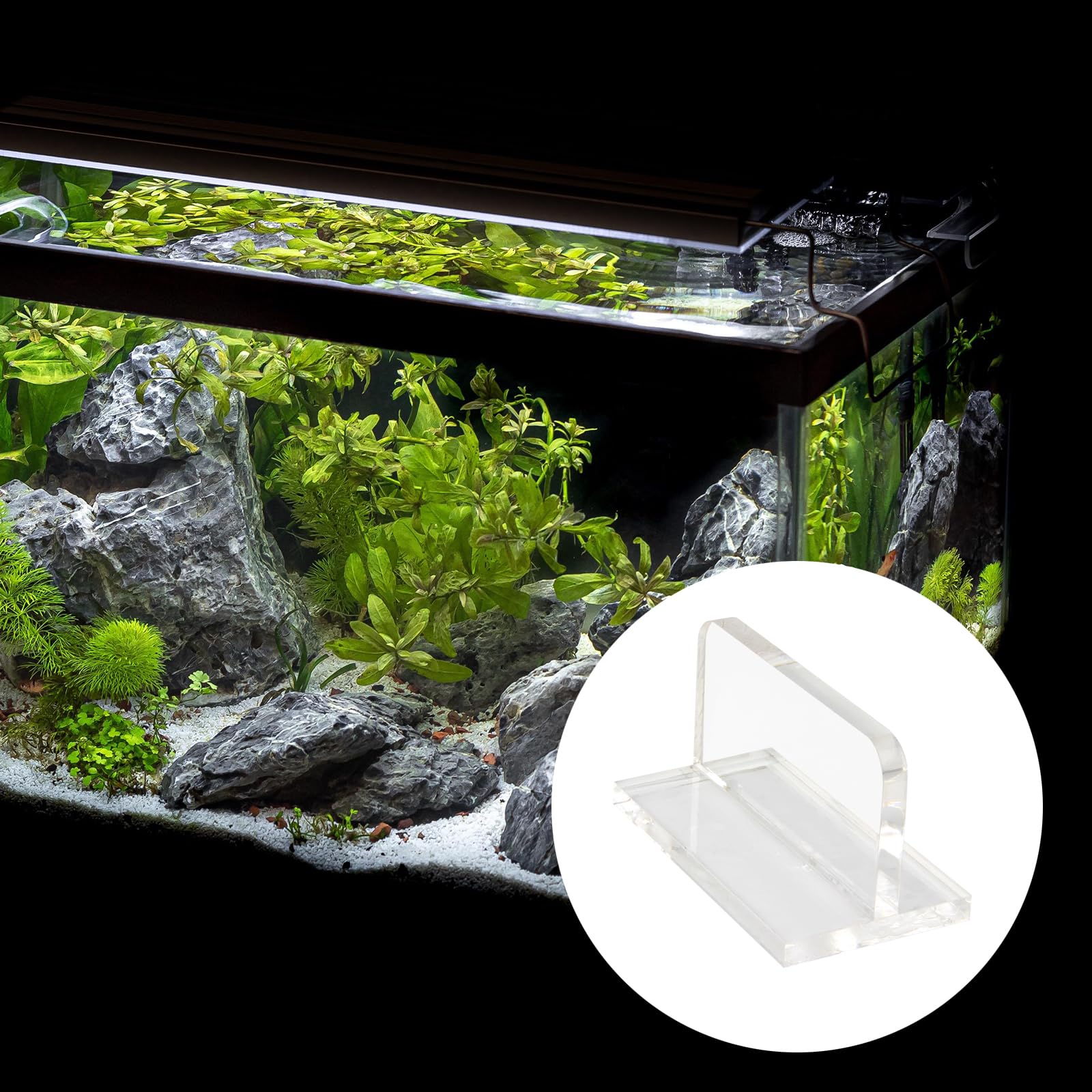 KCGANI tapas adhesivas para tapa de acuario, instalación rápida y limpia