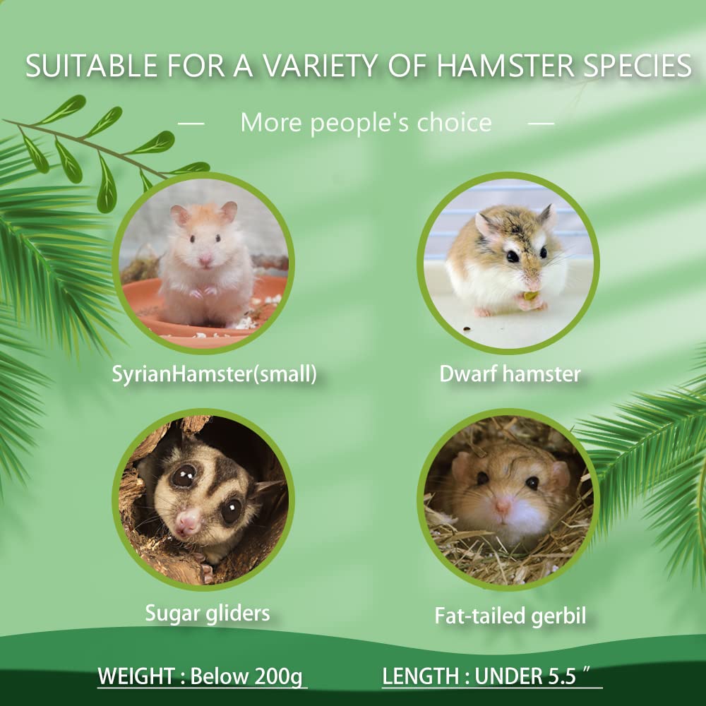kcrygogo hamster enriquecimiento hogar, diseño natural para decoración y juego
