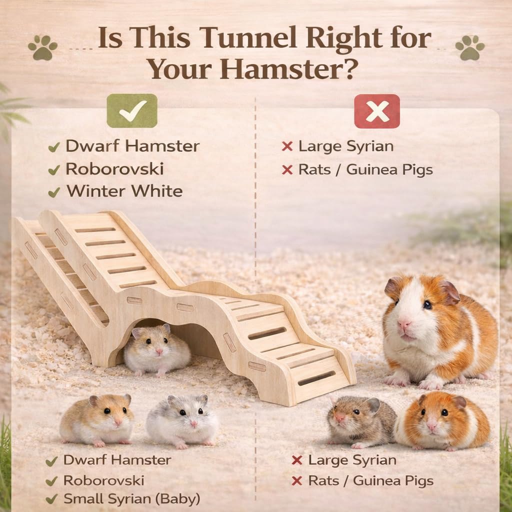 Kcrygogo Hamster Explorer Set: diseño seguro para mordisqueo ligero.