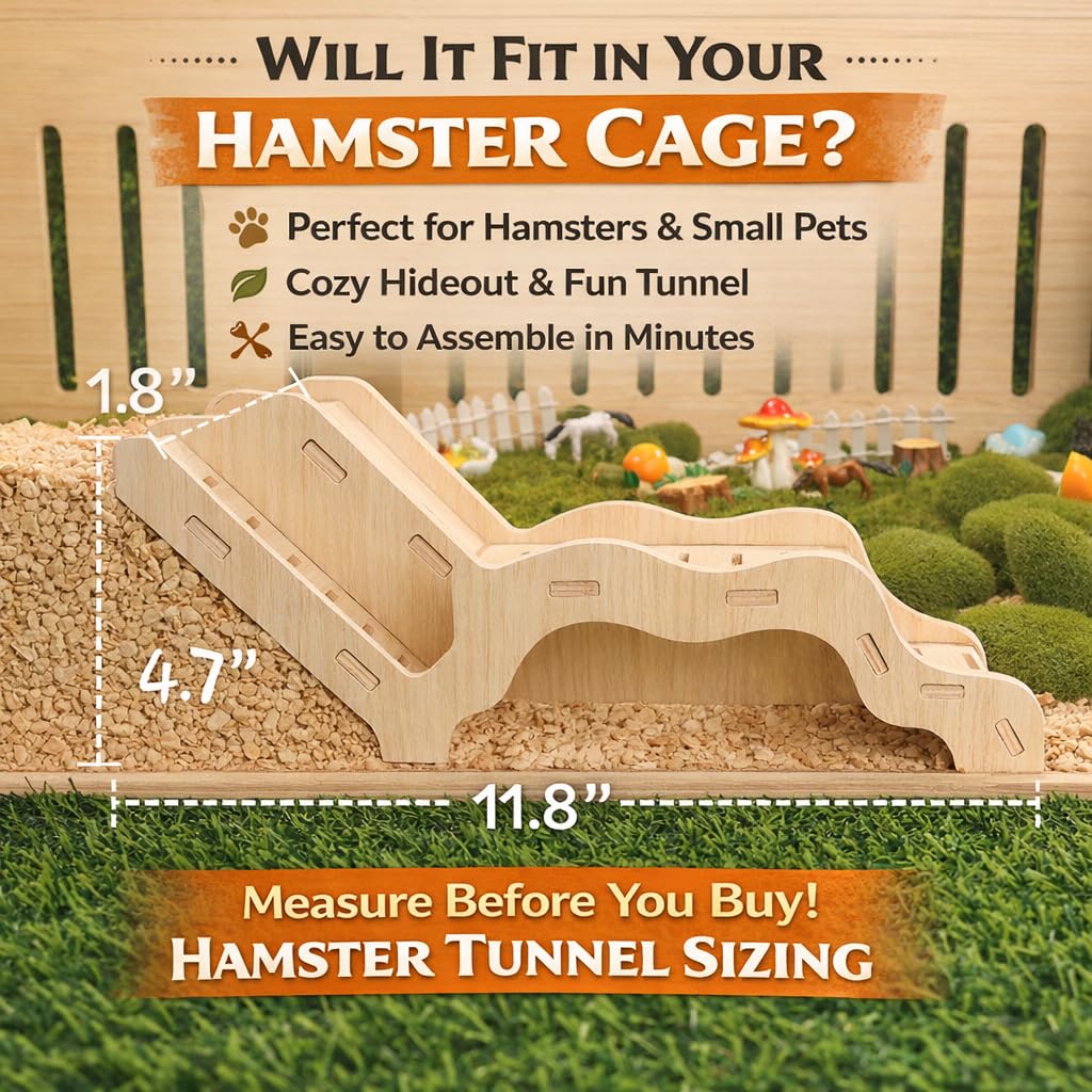 Kcrygogo Hamster Explorer Set: túnel subterráneo para estimulación natural.