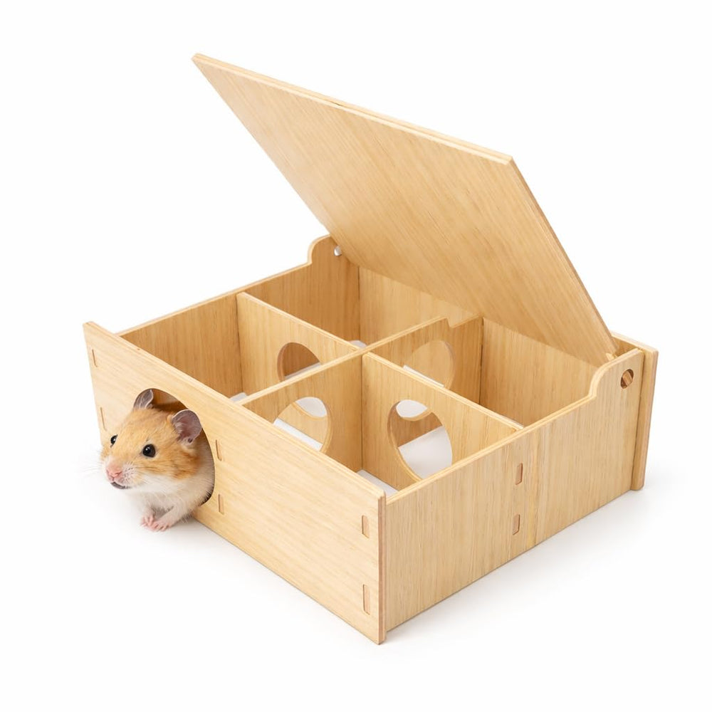 Kcrygogo tunel madera hamster: exploración segura y divertida