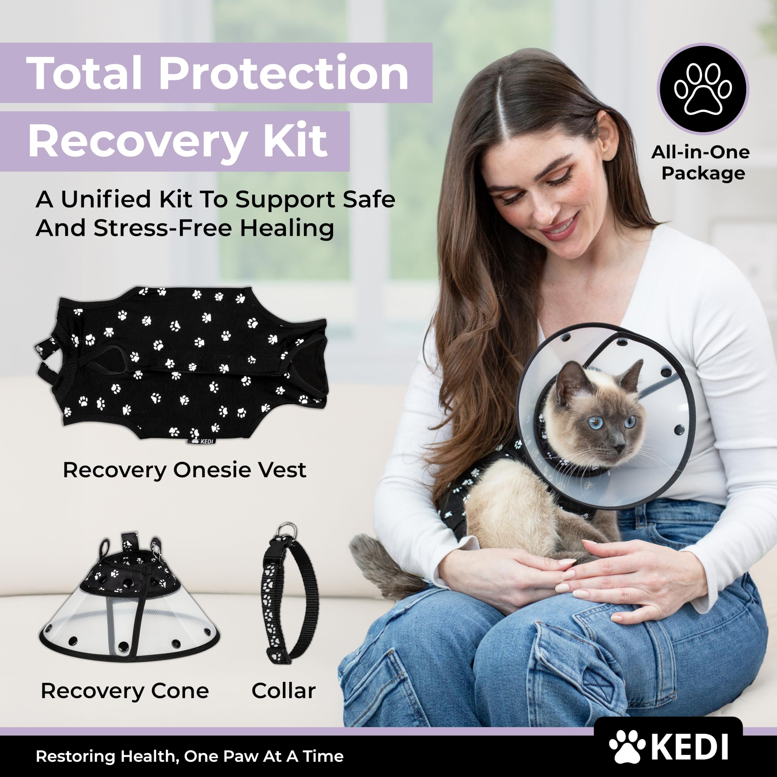 Kedi Cats Solutions confort ligero para gato, movilidad amable