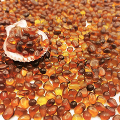 Keedolla piedras acuario ámbar 6-9mm para decoración segura.
