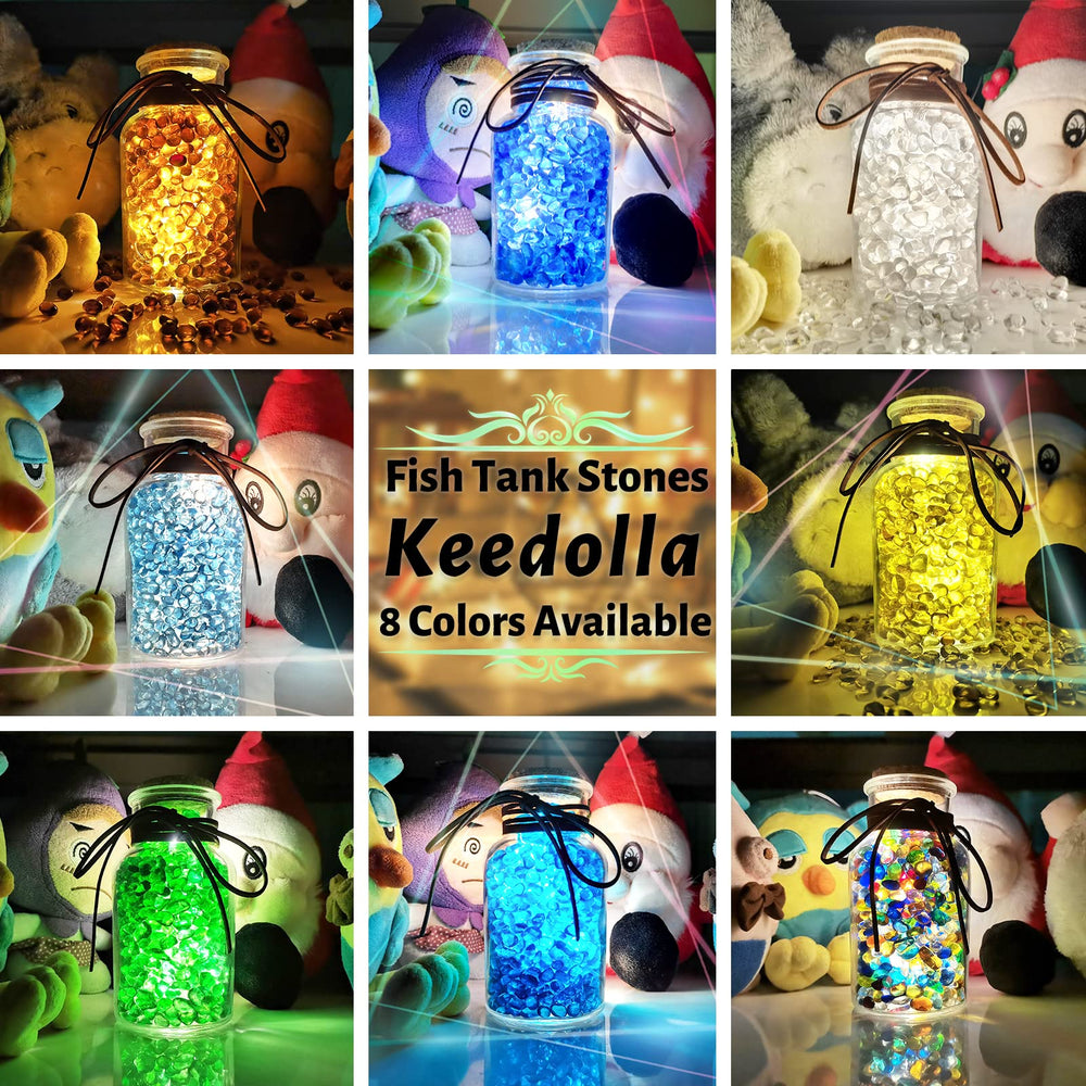 Keedolla piedras de vidrio para proyectos DIY, opción decorativa económica