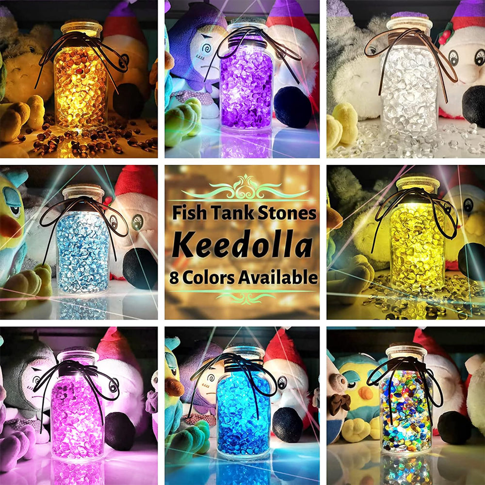 Keedolla piedras decorativas verdes para acuario, resistentes y fáciles de limpiar