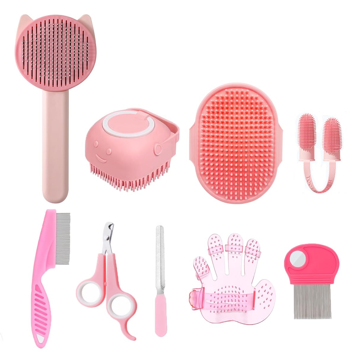 Keeplkvoc kit de peluquería para mascotas: conjunto de 9 piezas para aseo.