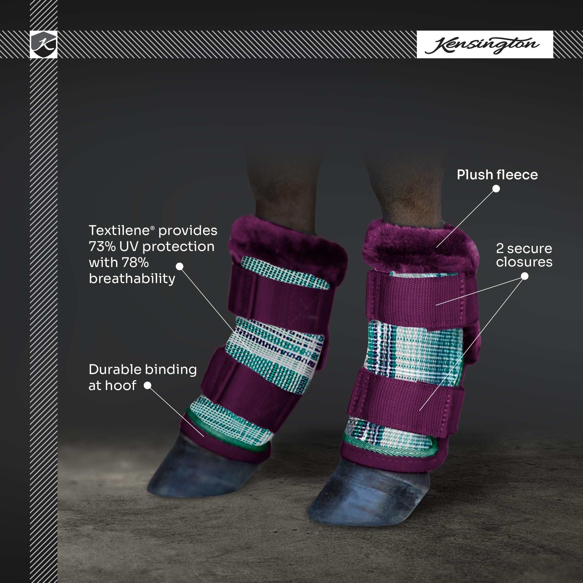 Kensington Protective Products botas para ponis, malla Ilene resistente a desgarros