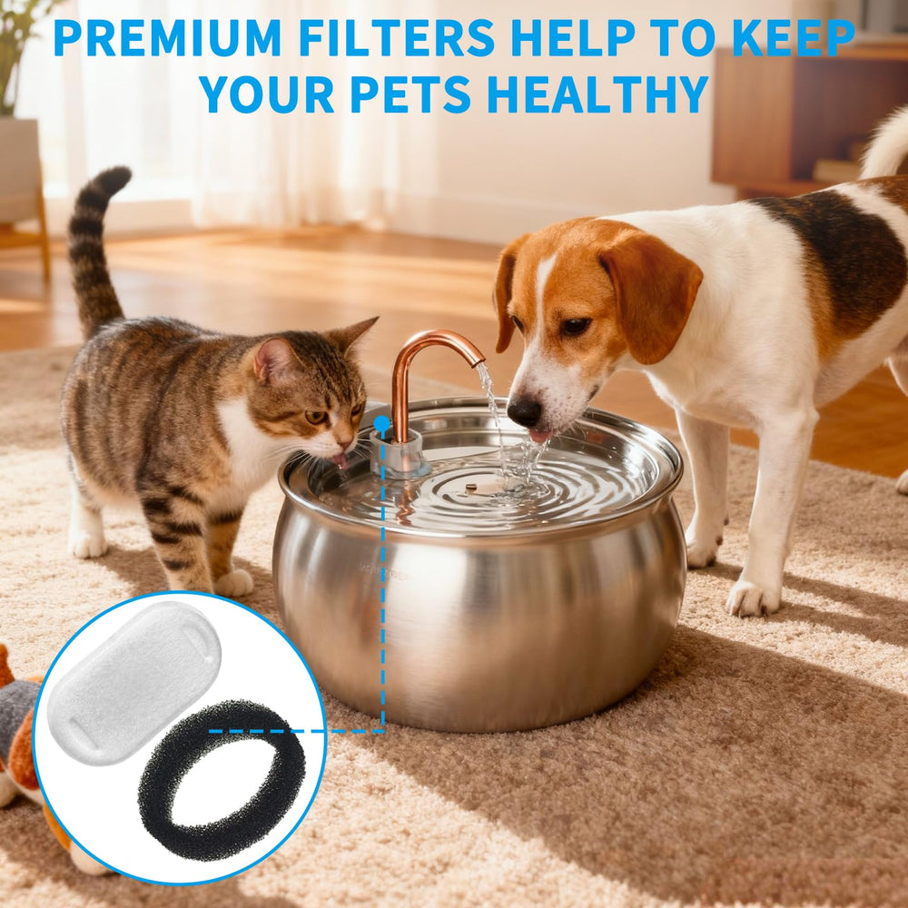 Pack de 8 filtros KEUYE para Kittyspout, filtración de grado alimentario.