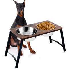 Kevideawl base elevada para perros medianos, facilita comer a altura cómoda.