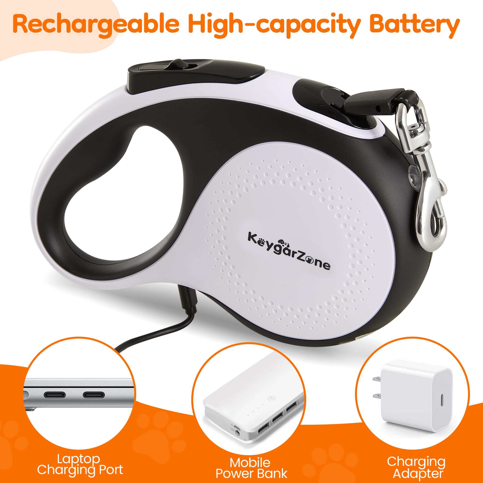 Keygarzone cable de carga incluido para uso continuo
