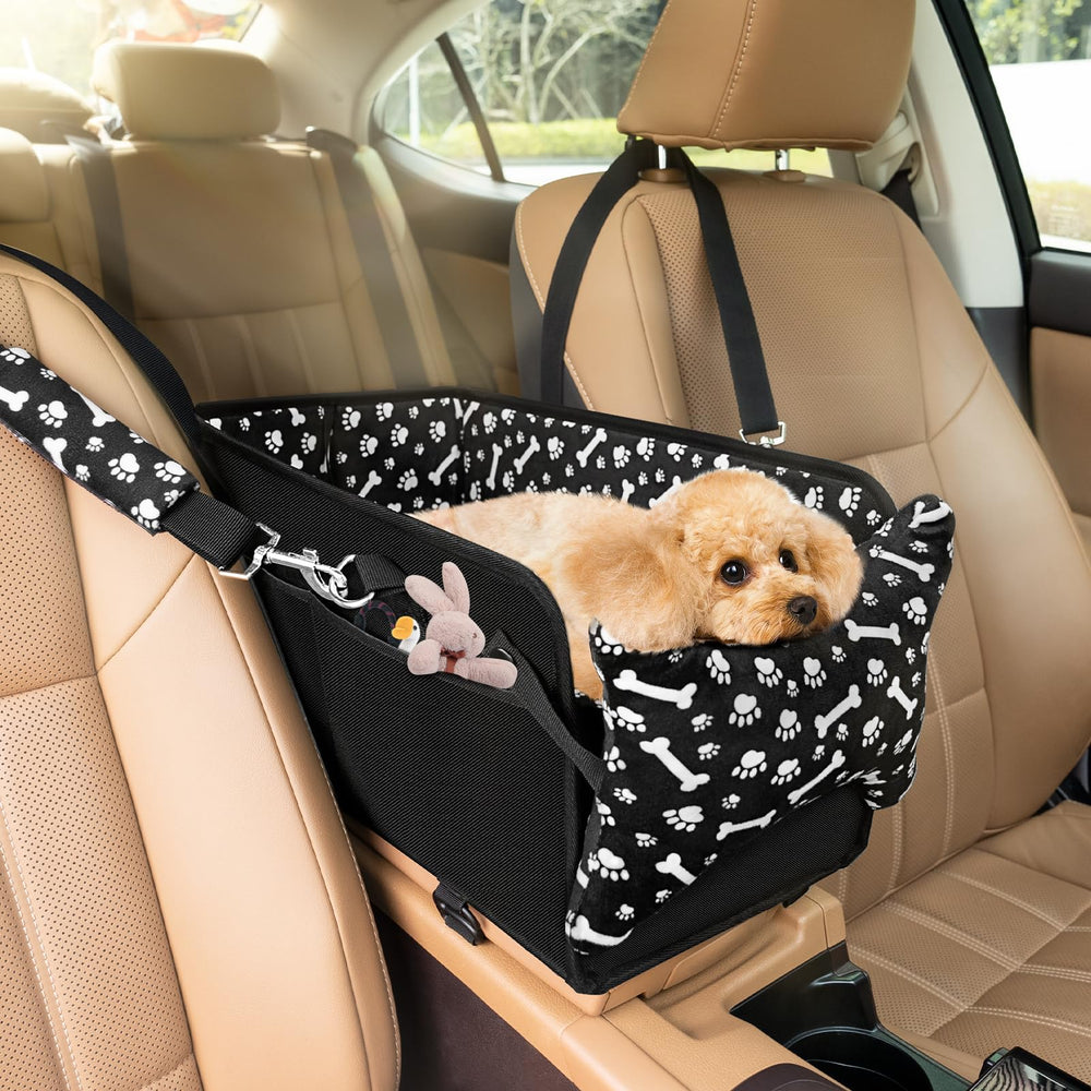 Kfonla: asiento central para perro en coche con ajuste seguro para viajes.