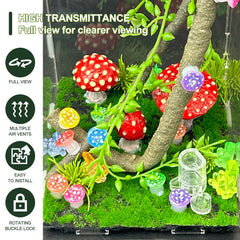 KFPSHLQE rama escaladora para arañas, soporte vertical para juego y exploración
