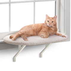 K&H Kitty Sill, cama de ventana suave para gatos, ideal para observar el exterior.