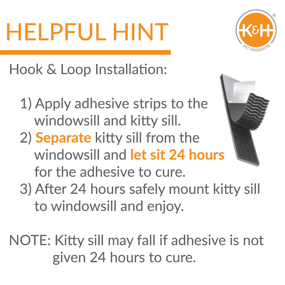 K&amp;H Kitty Sill modelo calefactado opcional para calor suave.